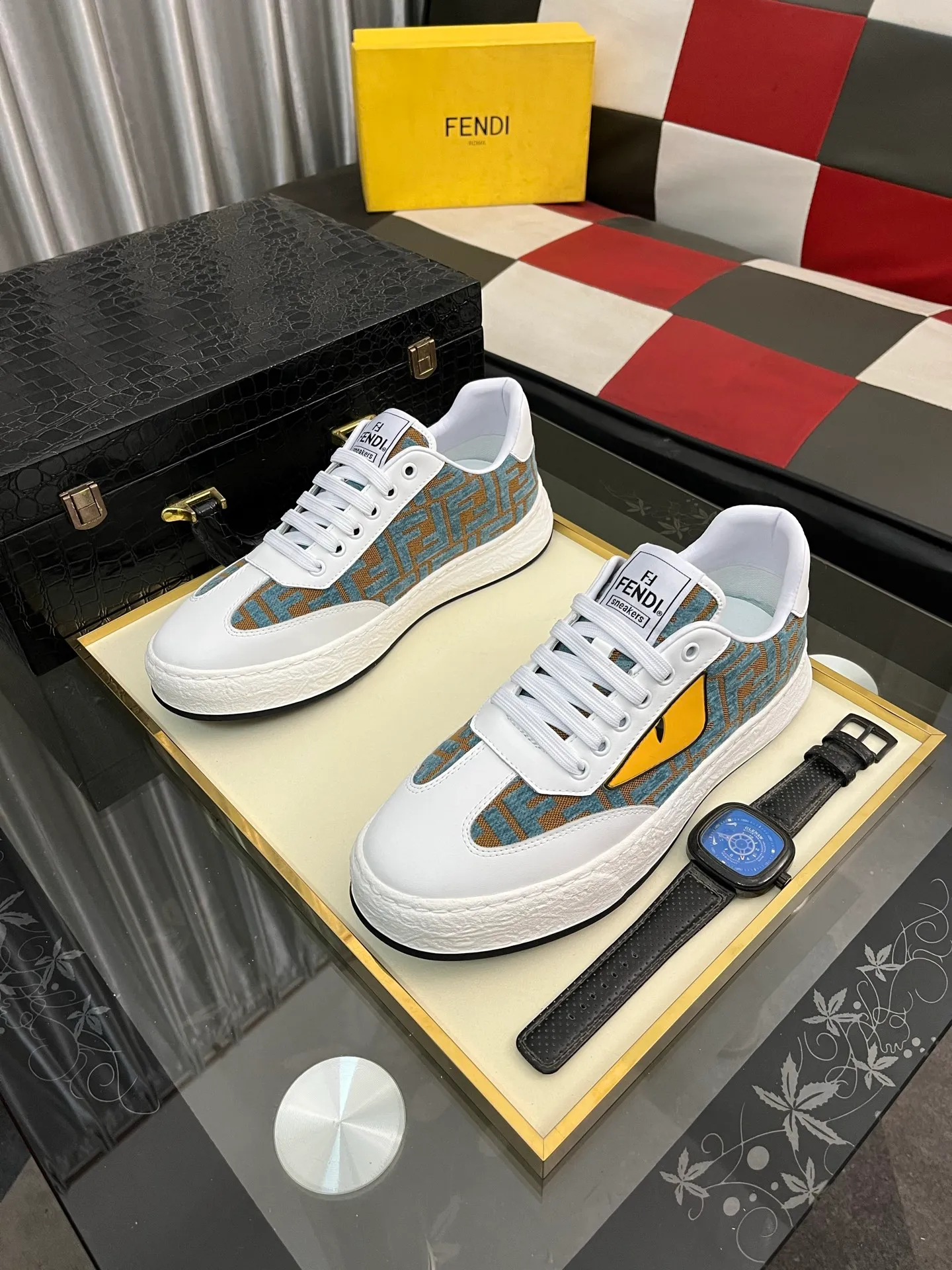 Men's shoes 💰420⌚️⌚️FENDI "Fendi" P480 Regular size: 38-44 (casual shoes) Product materials: Selected cowhide upper, soft sheepskin lining; original outsole. 4️⃣colors available